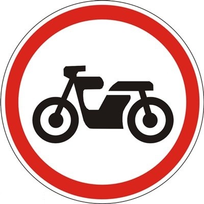 Запрет движения для мотоциклов